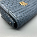 Bottega Veneta Blue Messenger Bag