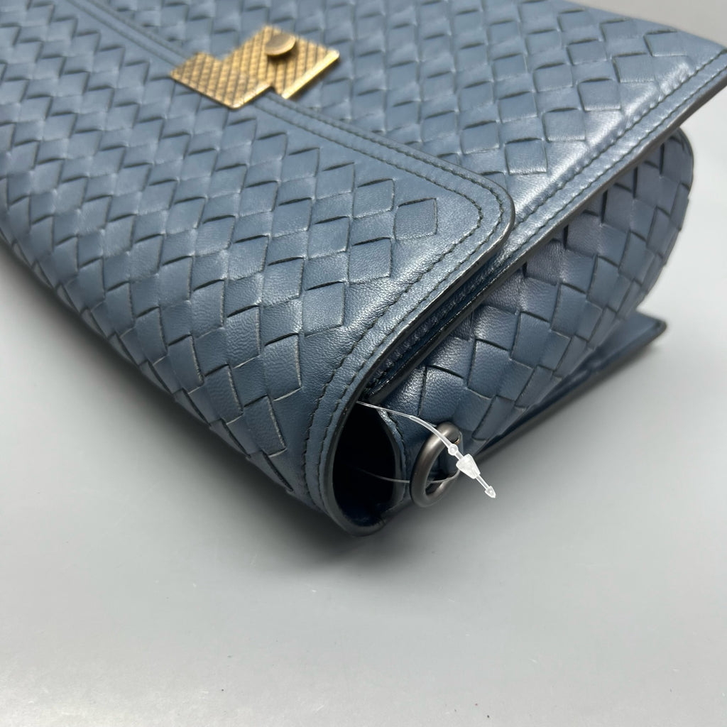 Bottega Veneta Blue Messenger Bag