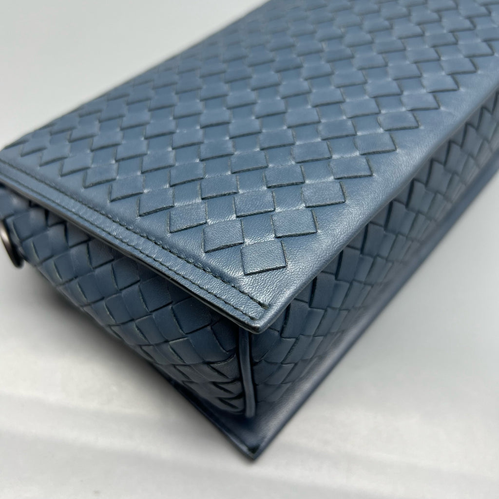 Bottega Veneta Blue Messenger Bag