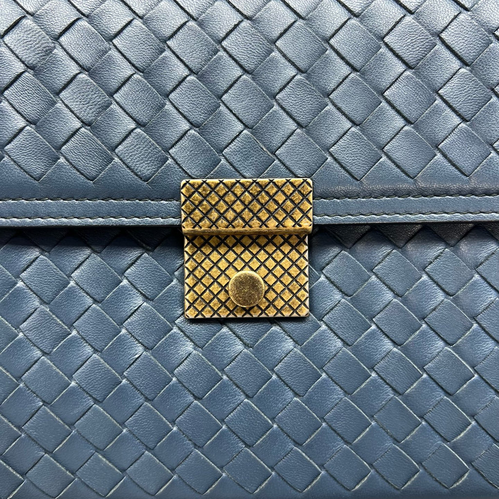 Bottega Veneta Blue Messenger Bag