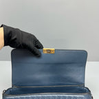 Bottega Veneta Blue Messenger Bag
