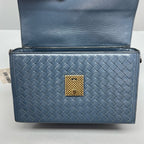Bottega Veneta Blue Messenger Bag