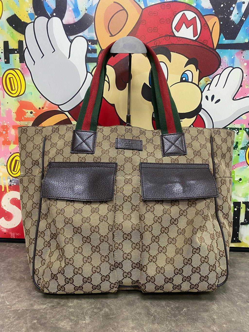 Gucci Canvas Beige Tote