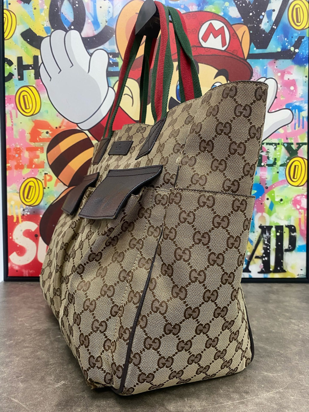 Gucci Canvas Beige Tote