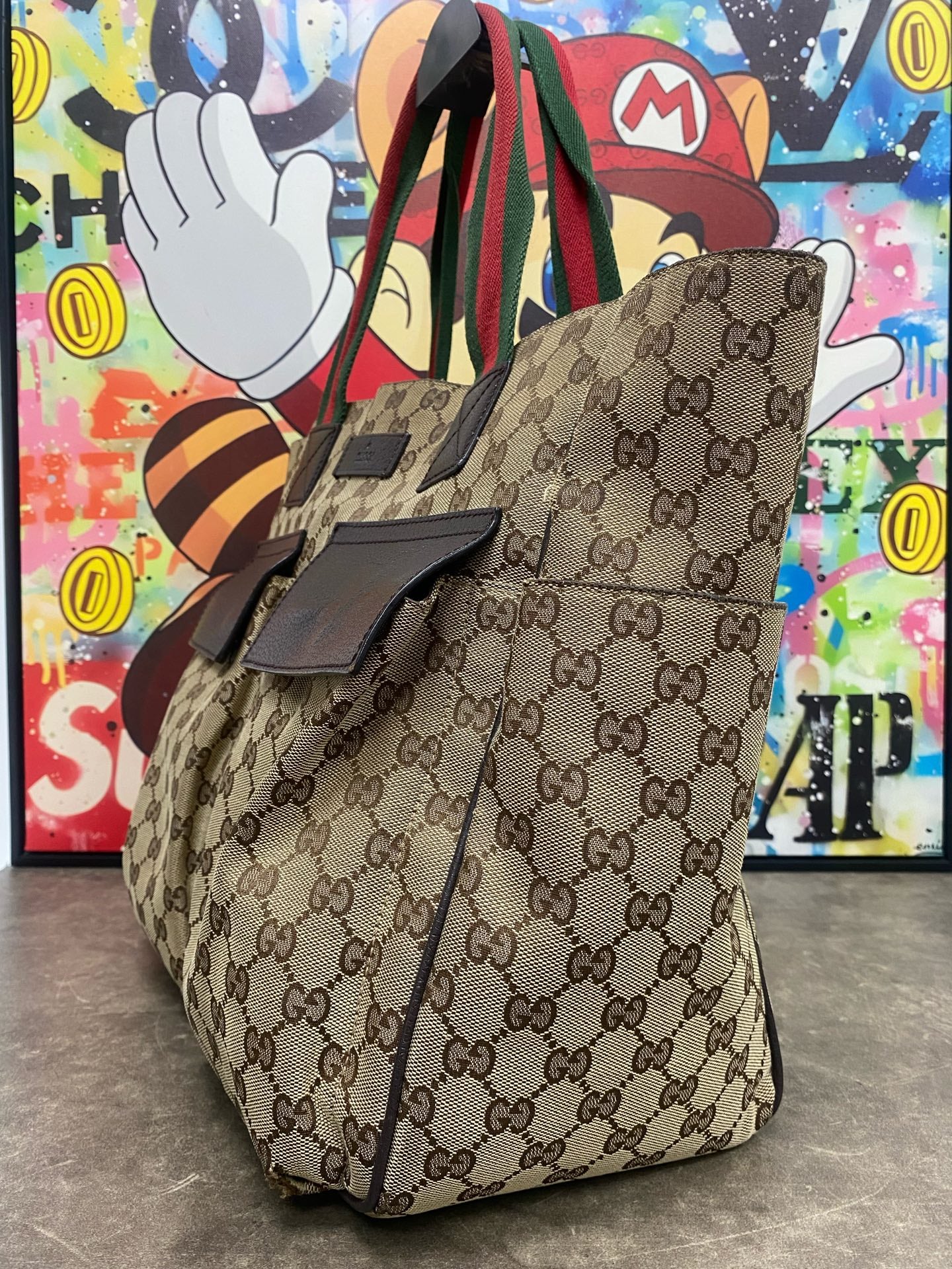 Gucci Canvas Beige Tote