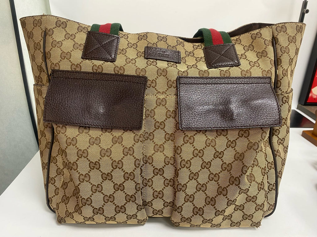 Gucci Canvas Beige Tote