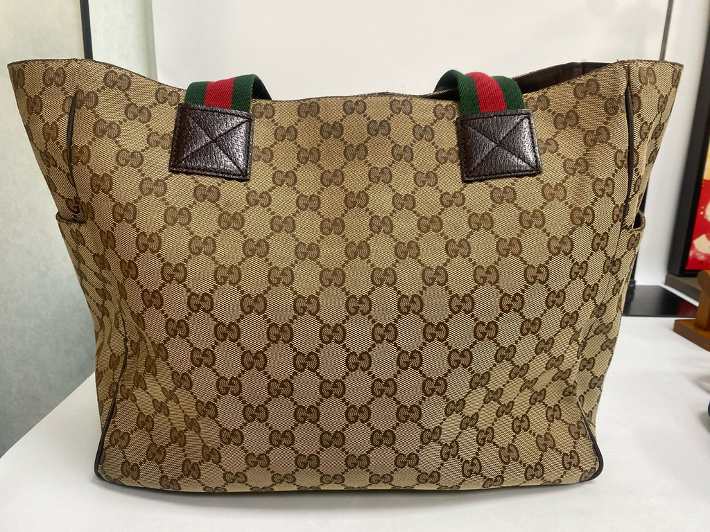 Gucci Canvas Beige Tote