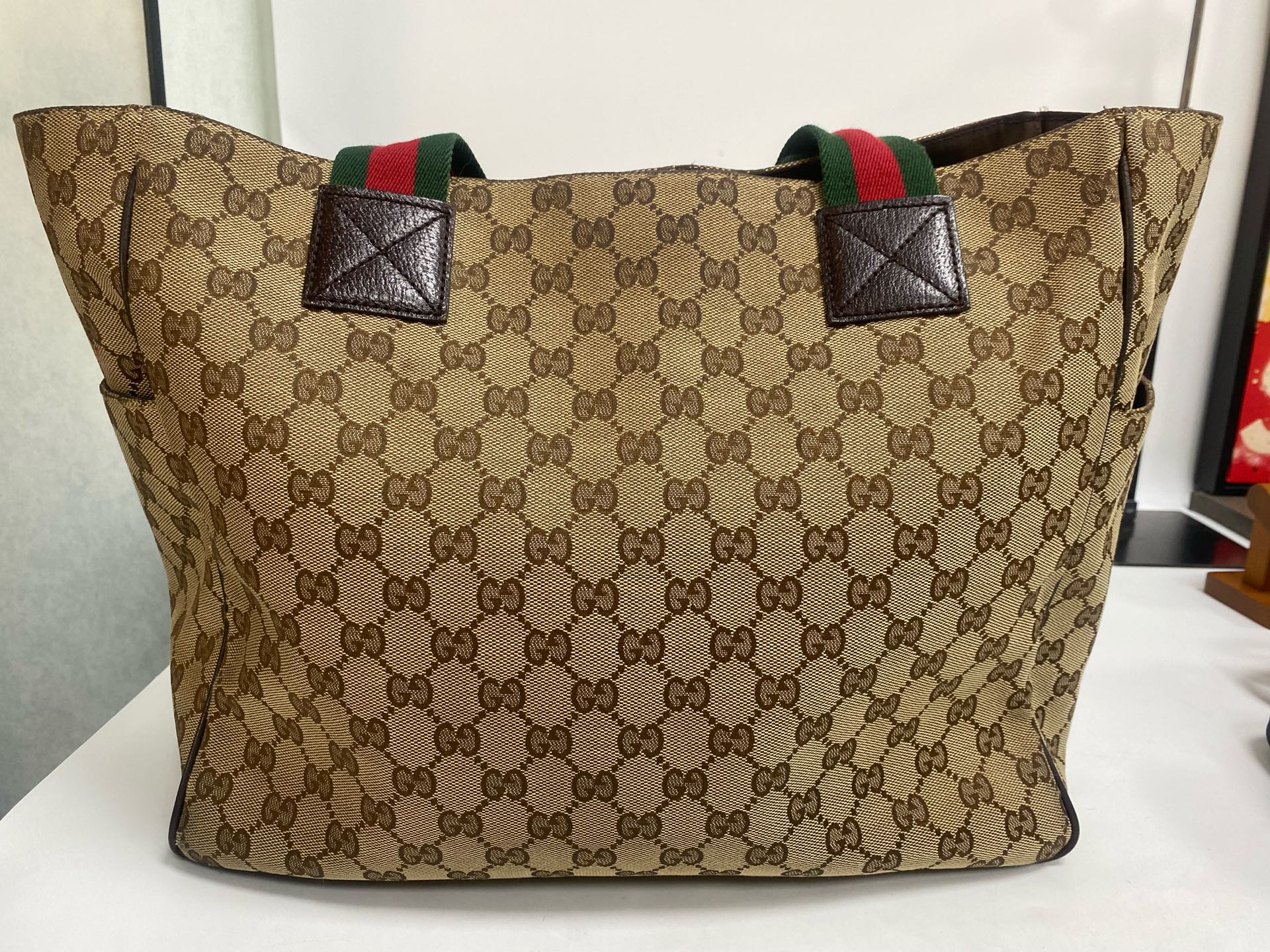 Gucci Canvas Beige Tote