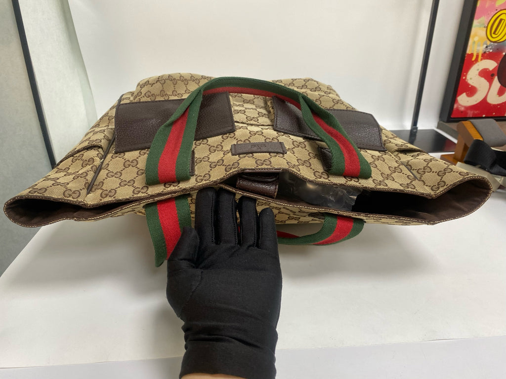Gucci Canvas Beige Tote