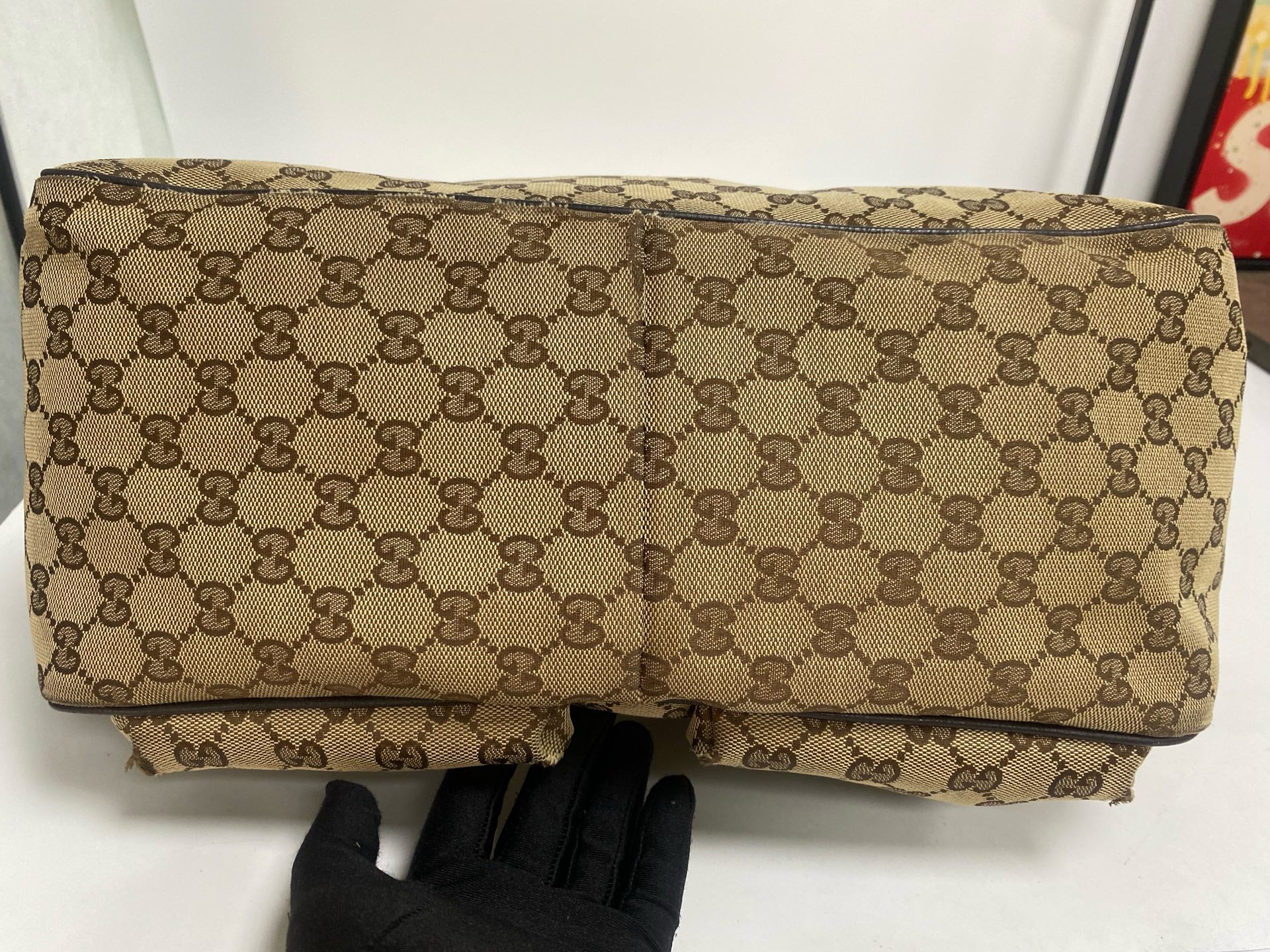 Gucci Canvas Beige Tote