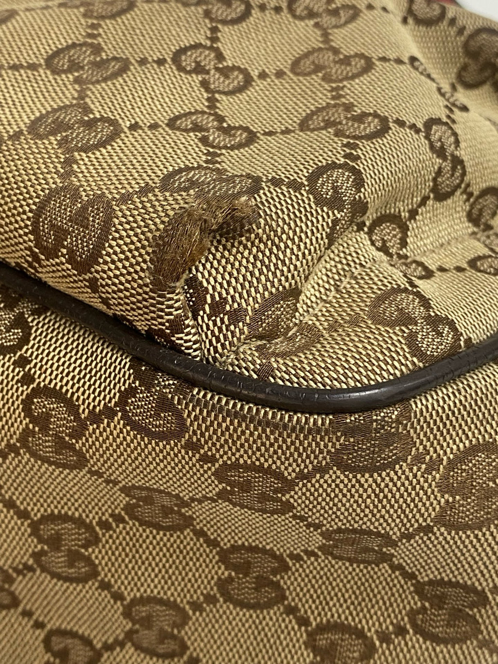 Gucci Canvas Beige Tote