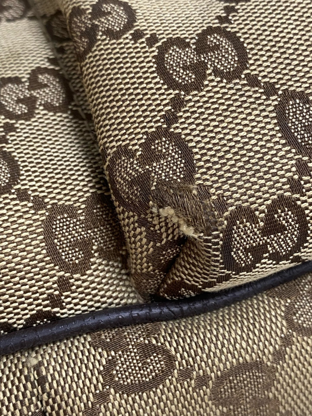 Gucci Canvas Beige Tote
