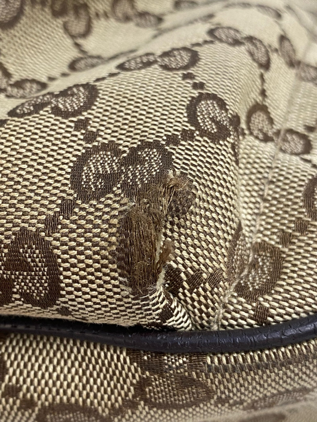 Gucci Canvas Beige Tote