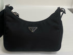 Prada Prada Re-Edition 2005 Recycled Nylon Three-in-One Handbag Cordura Black Shoulder Bag 1BH204_R064_F0002_V_V9L