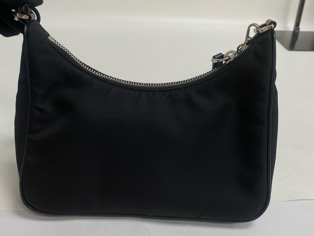 Prada Prada Re-Edition 2005 Recycled Nylon Three-in-One Handbag Cordura Black Shoulder Bag 1BH204_R064_F0002_V_V9L