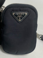 Prada Prada Re-Edition 2005 Recycled Nylon Three-in-One Handbag Cordura Black Shoulder Bag 1BH204_R064_F0002_V_V9L