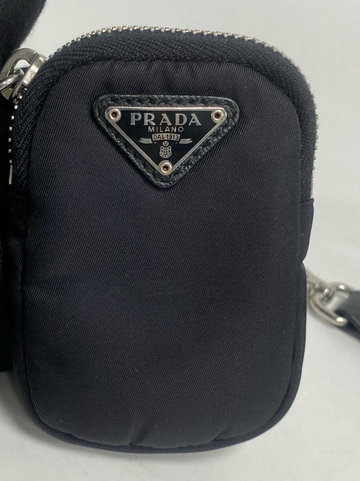 Prada Prada Re-Edition 2005 Recycled Nylon Three-in-One Handbag Cordura Black Shoulder Bag 1BH204_R064_F0002_V_V9L