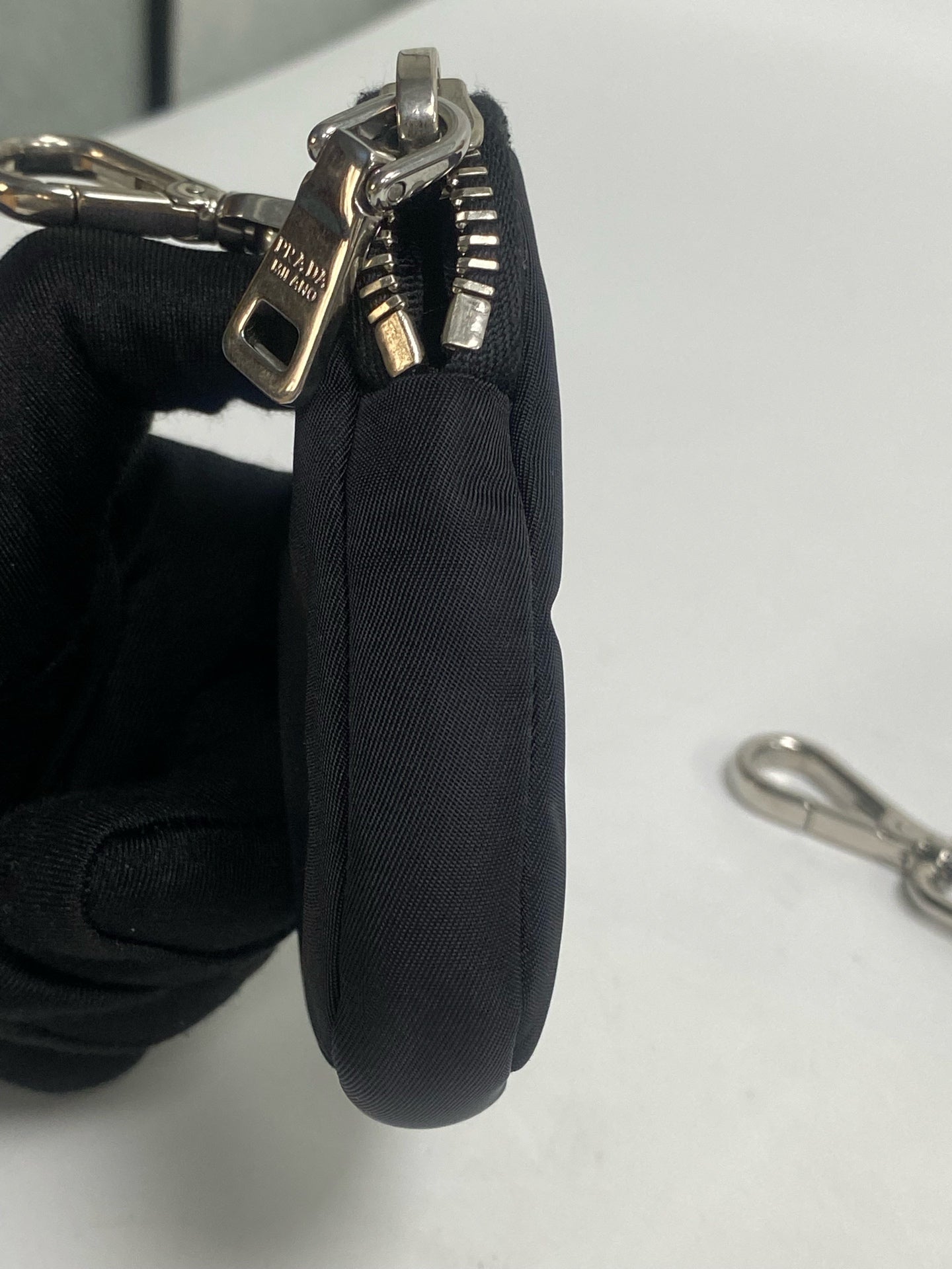 Prada Prada Re-Edition 2005 Recycled Nylon Three-in-One Handbag Cordura Black Shoulder Bag 1BH204_R064_F0002_V_V9L