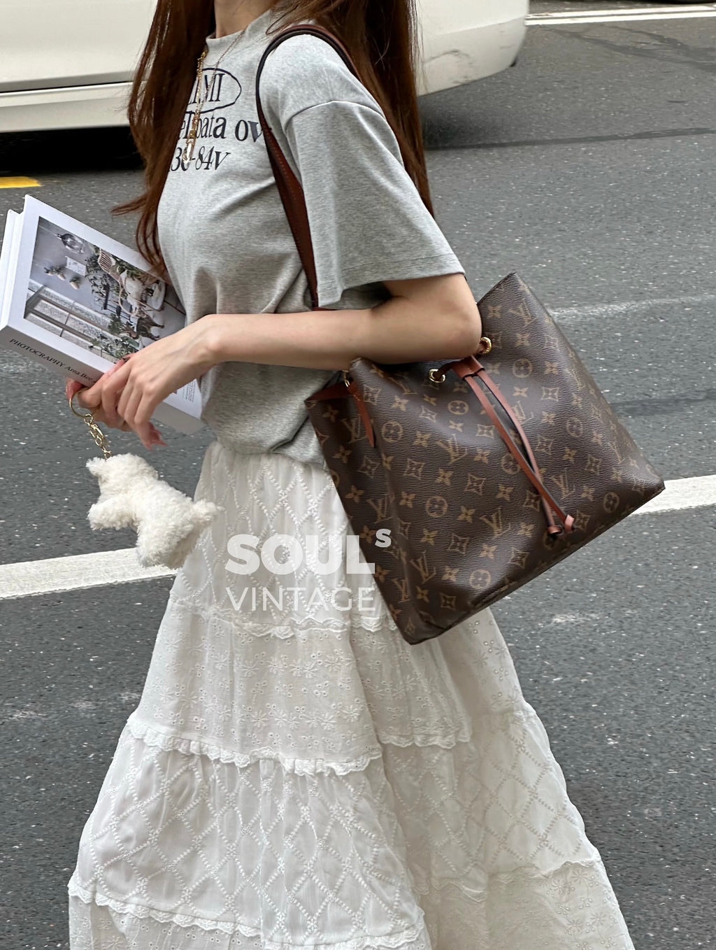 Louis Vuitton Brown Bucket & Drawstring Bag