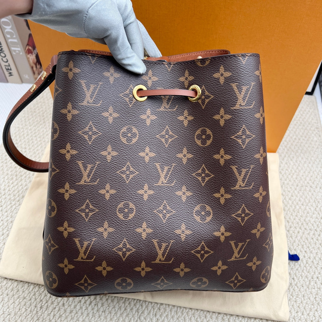 Louis Vuitton Brown Bucket & Drawstring Bag