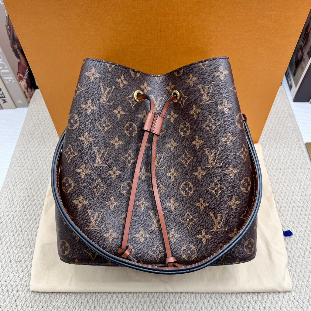 Louis Vuitton Brown Bucket & Drawstring Bag