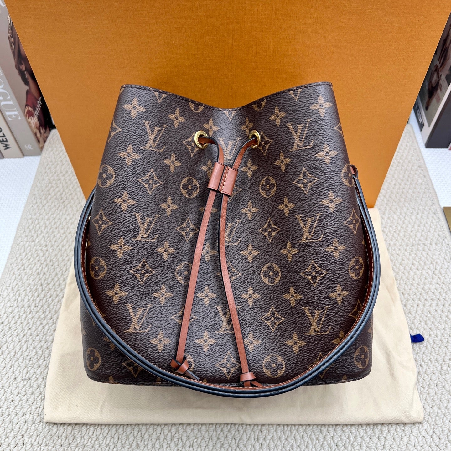 Louis Vuitton Brown Bucket & Drawstring Bag