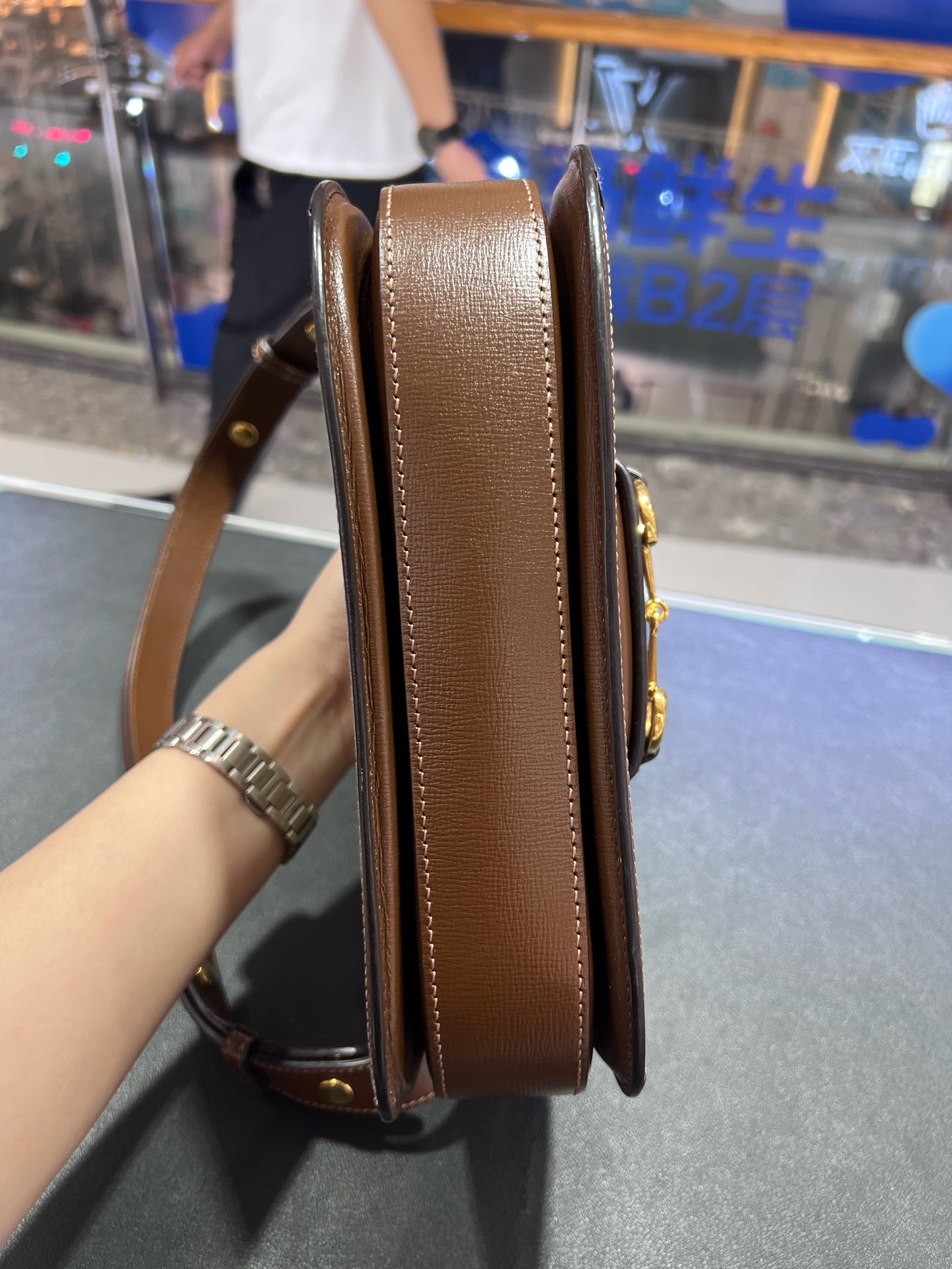 Gucci Gucci Horsebit 1955 Collection Canvas Beige 602204 92TCG 8563