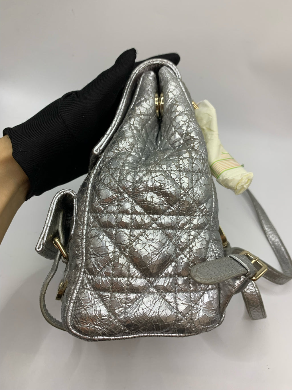 Dior Silver Backpack