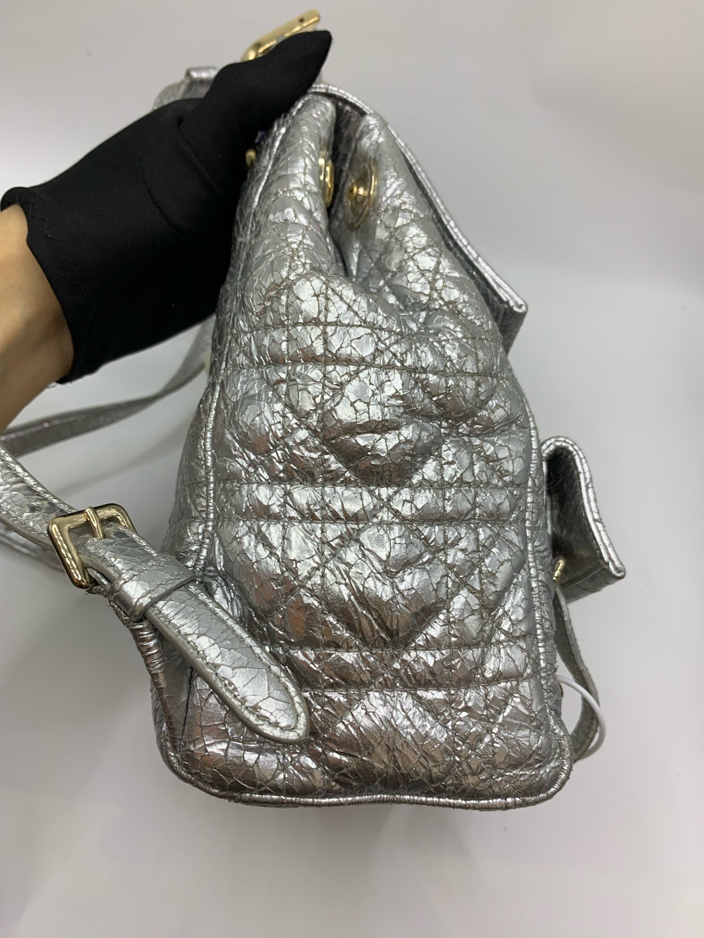 Dior Silver Backpack