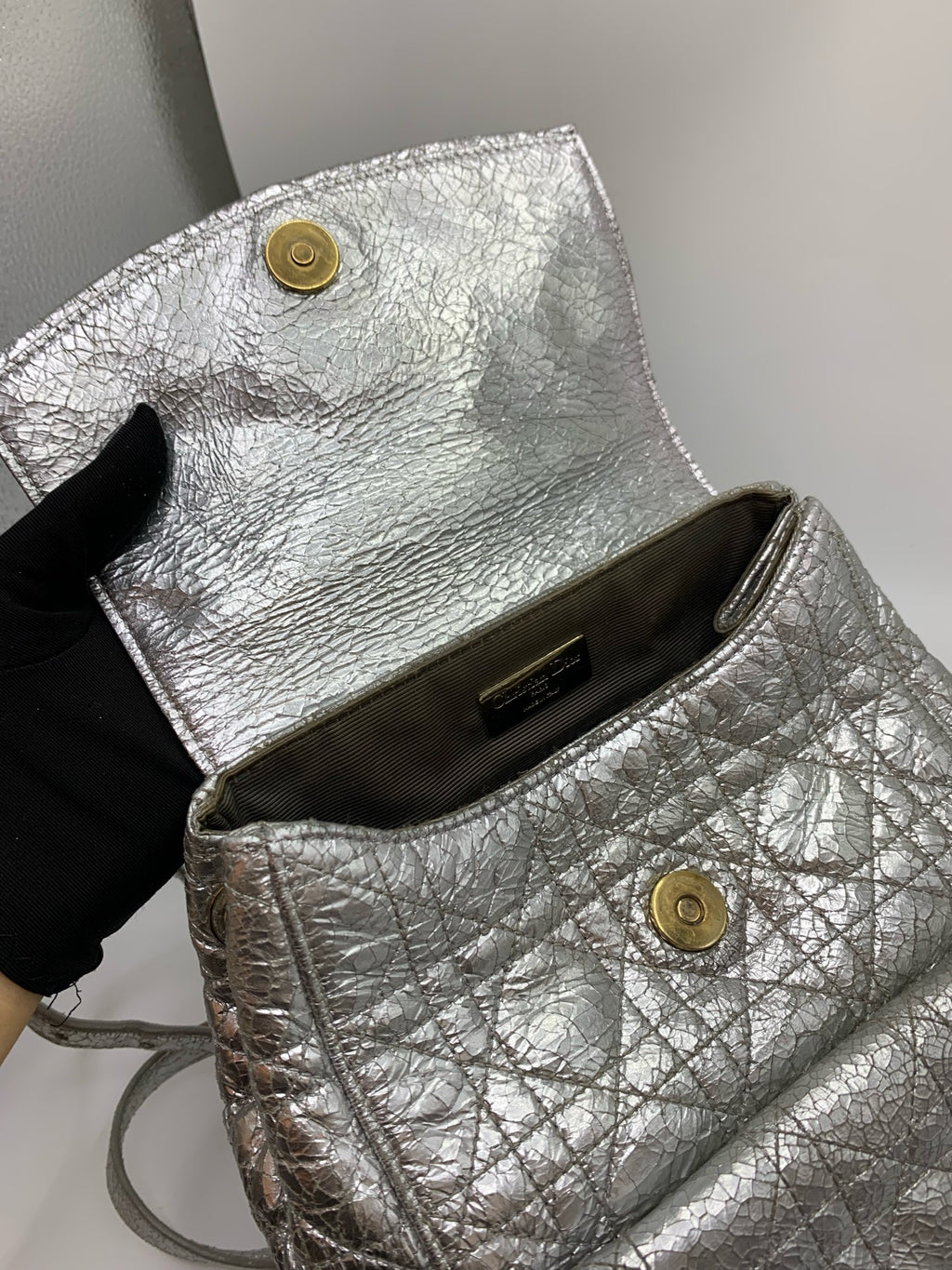 Dior Silver Backpack