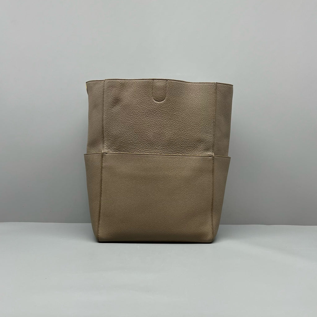 Celine Gray Bucket & Drawstring Bag