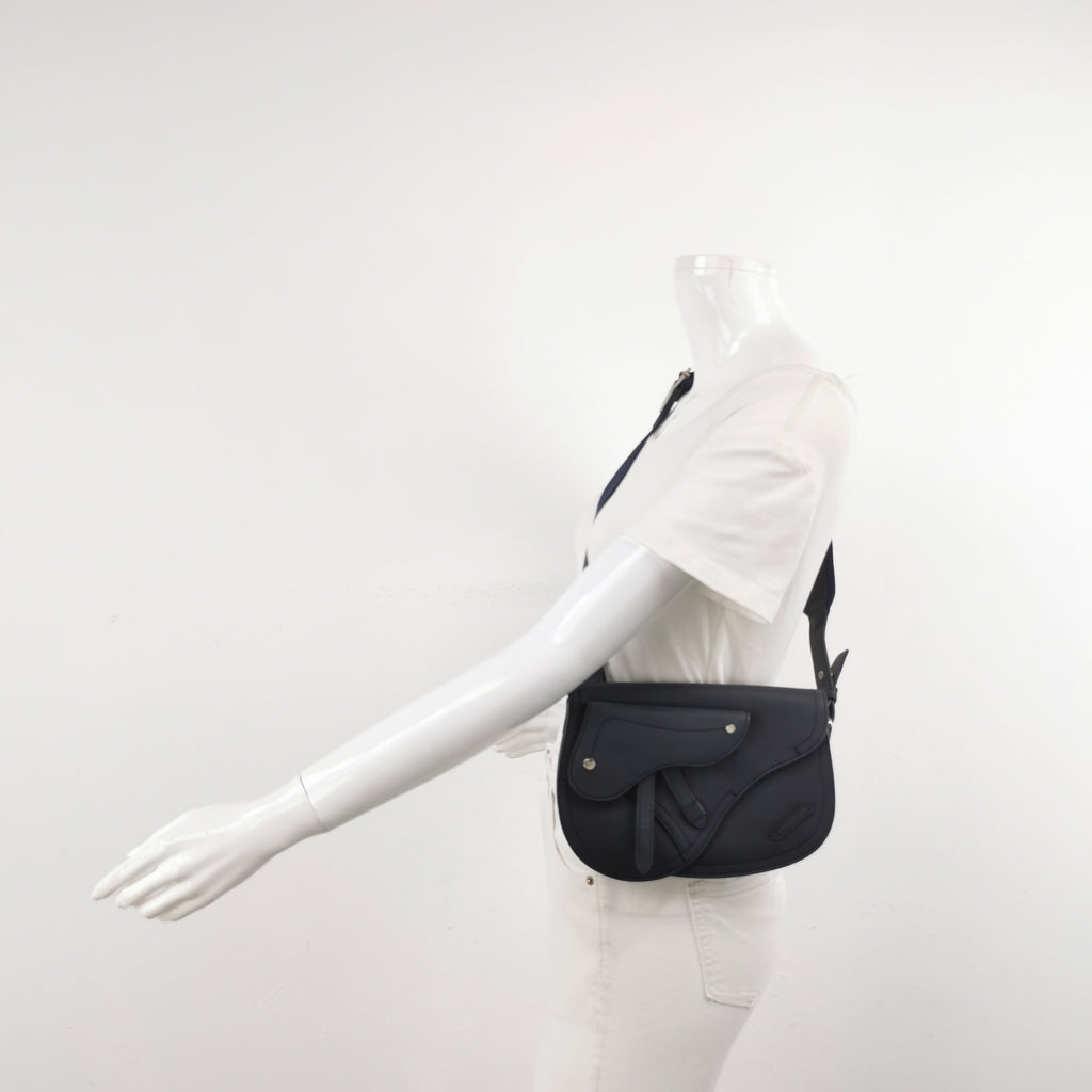 Dior Leather Saddle Bag