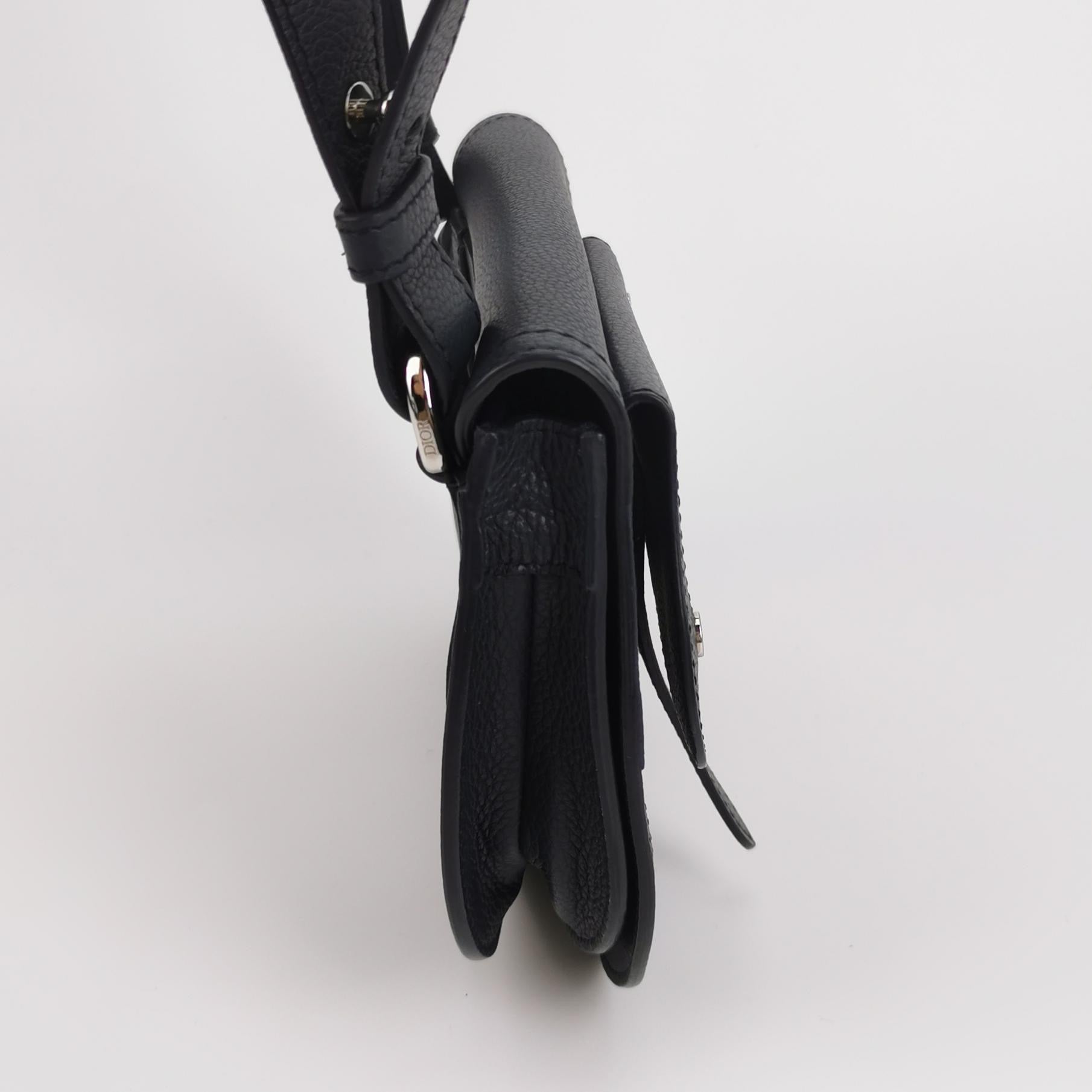 Dior Leather Saddle Bag