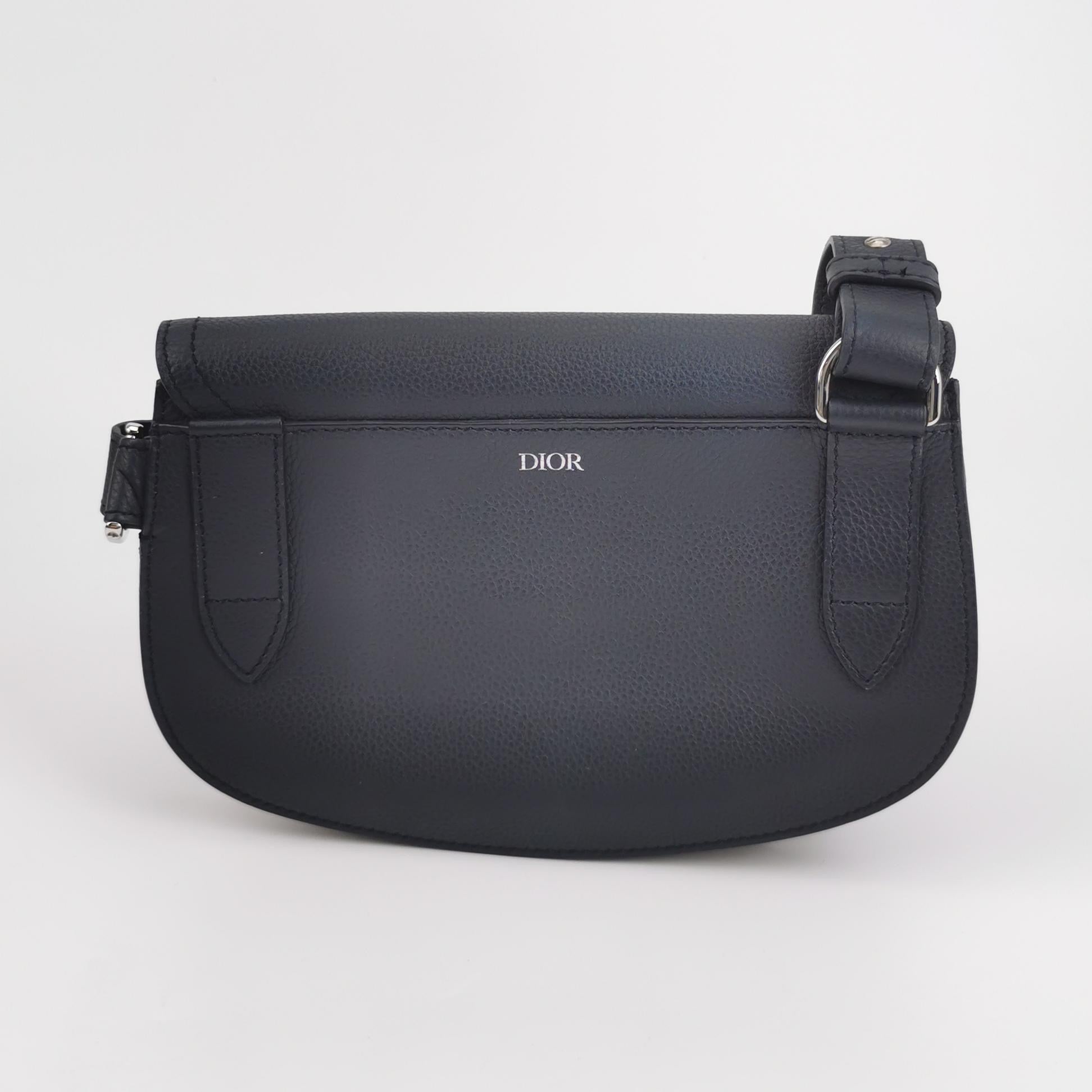 Dior Leather Saddle Bag