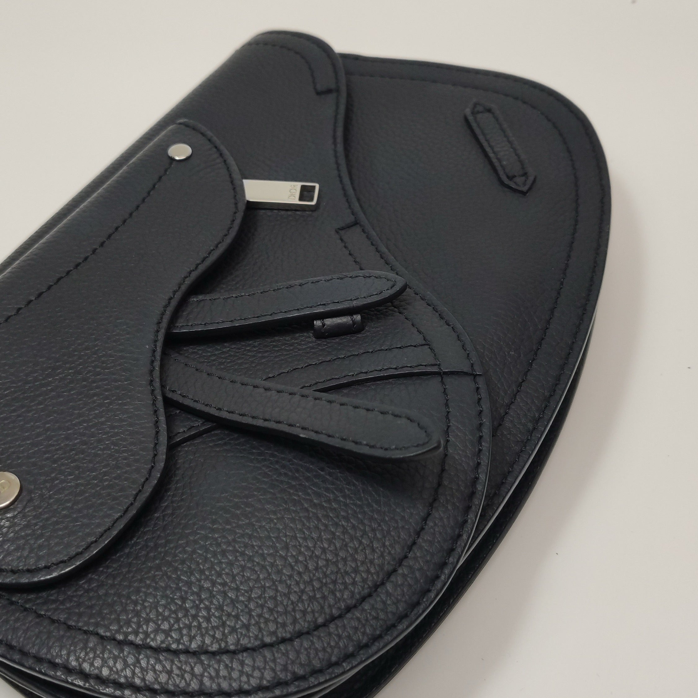 Dior Leather Saddle Bag