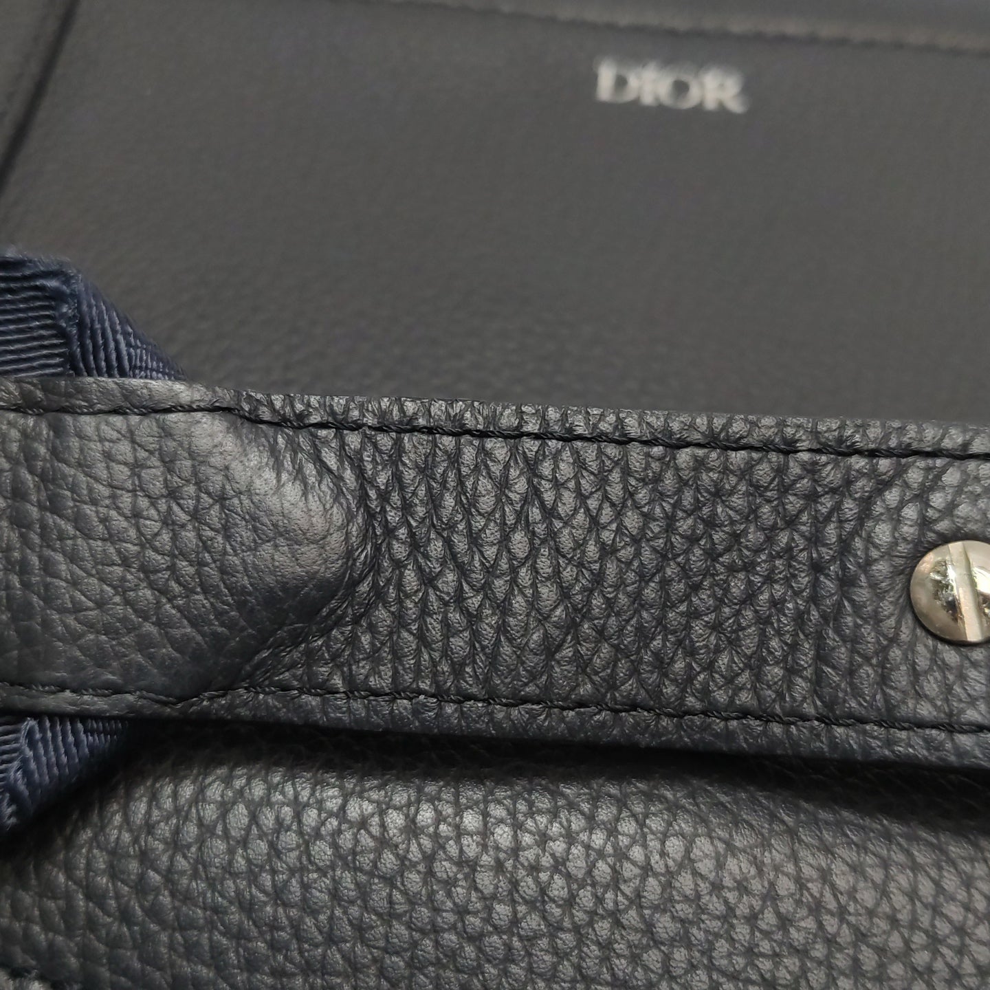 Dior Leather Saddle Bag