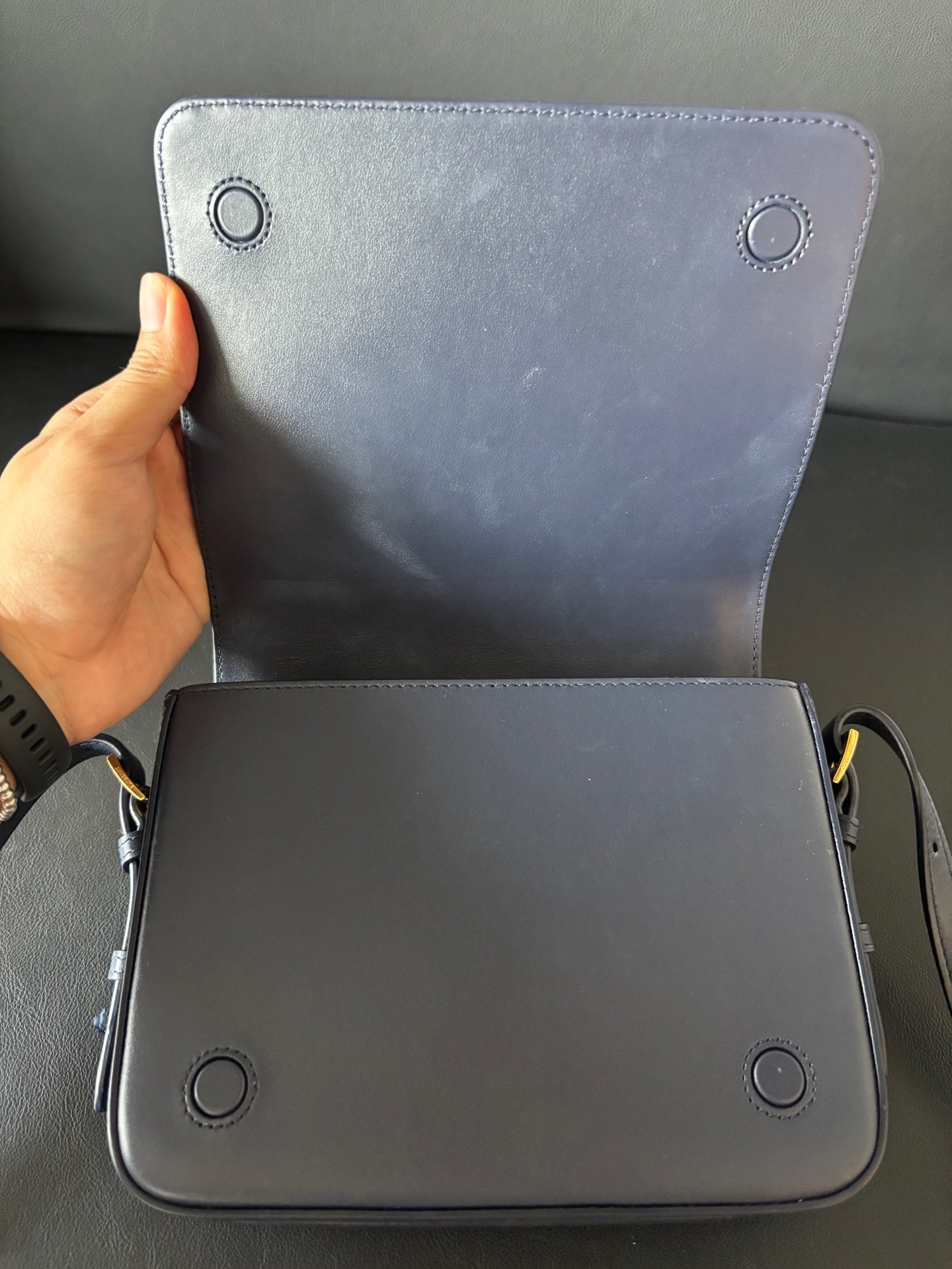 Burberry Blue Messenger Bag