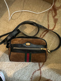 Gucci Alcantara Brown Belt Bag & Fanny Pack