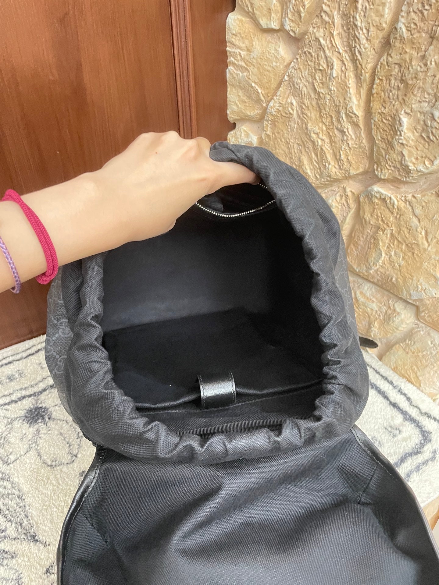 Gucci Black Backpack