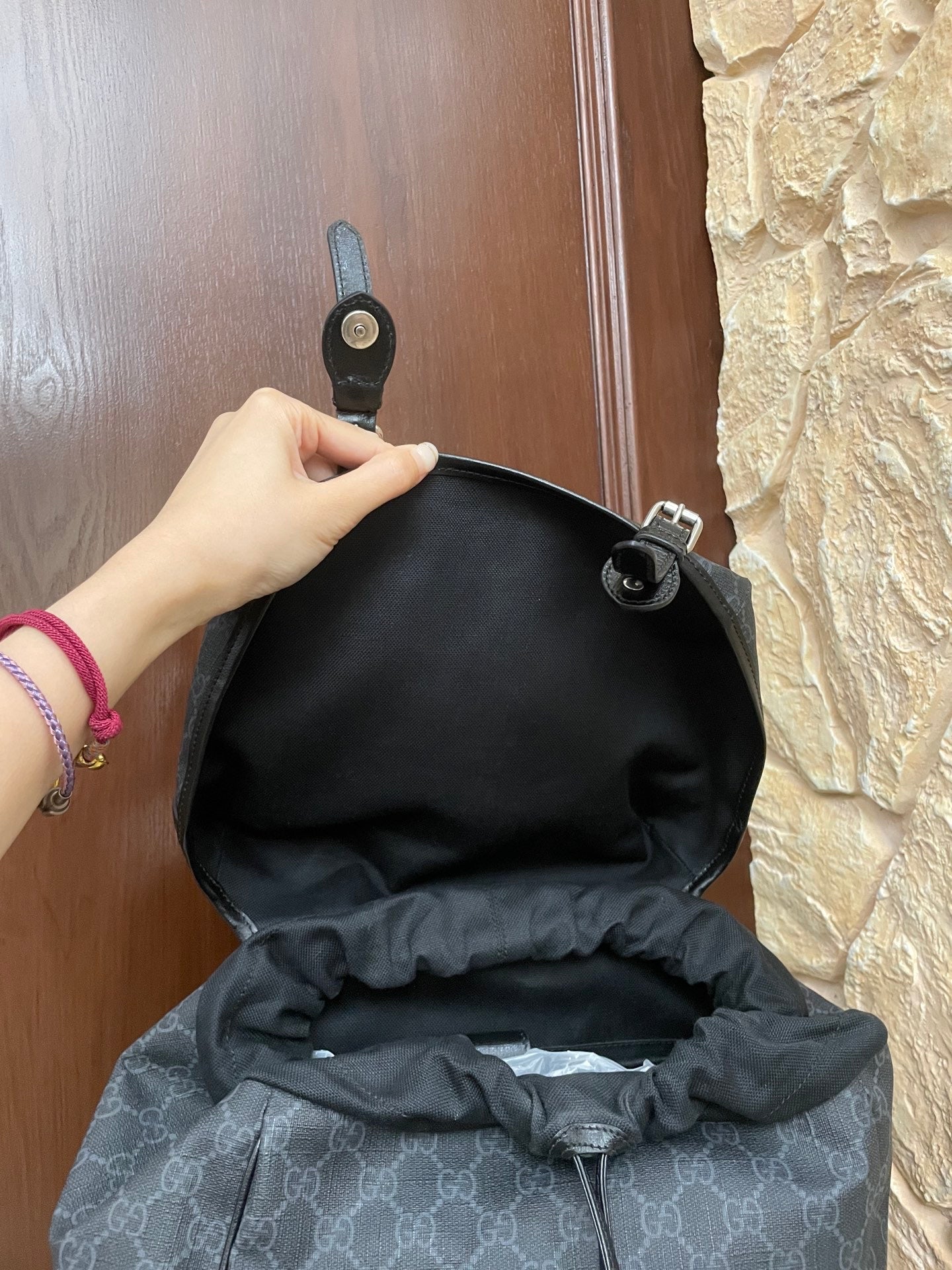 Gucci Black Backpack