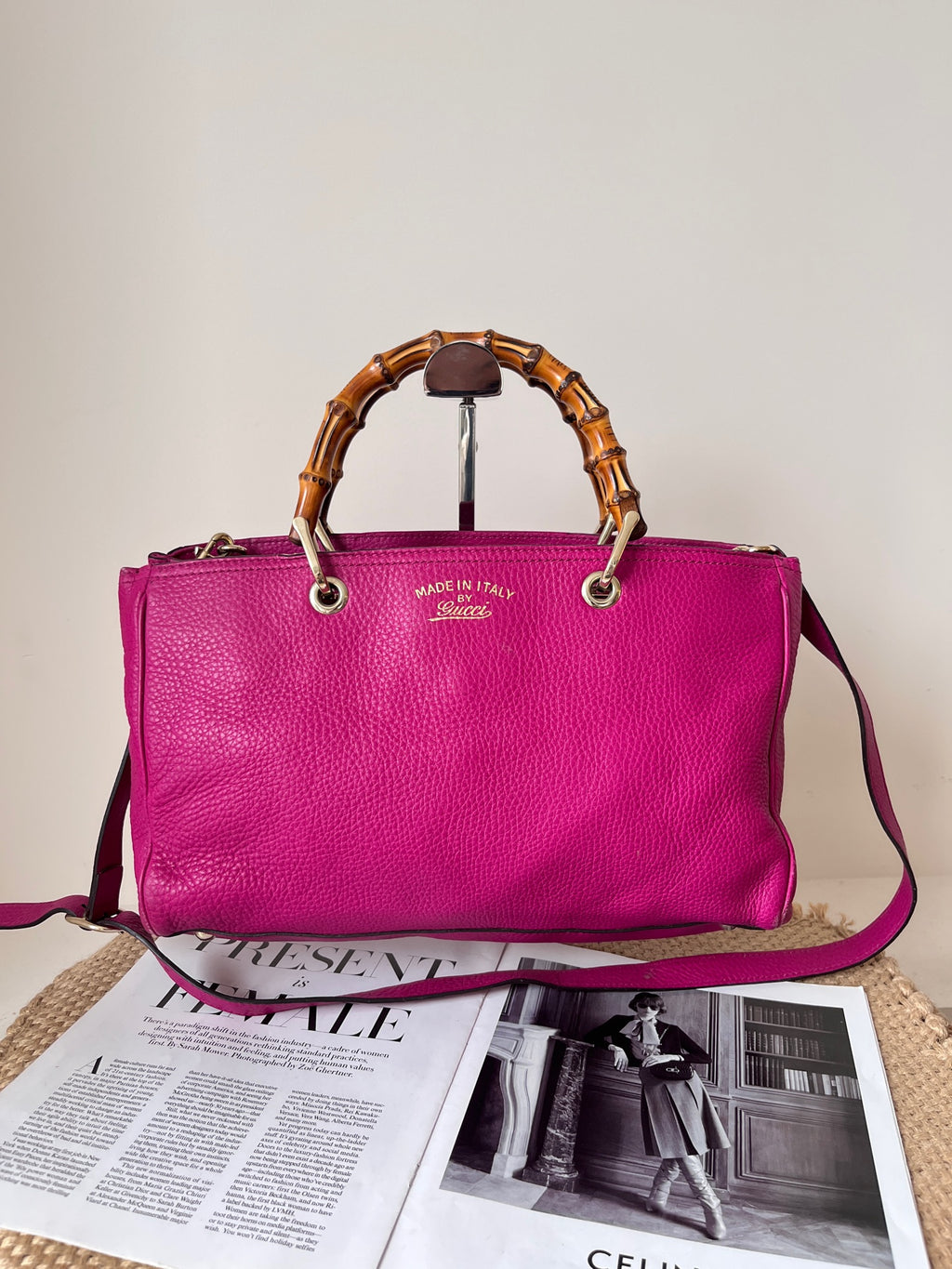 Gucci Leather Red Tote