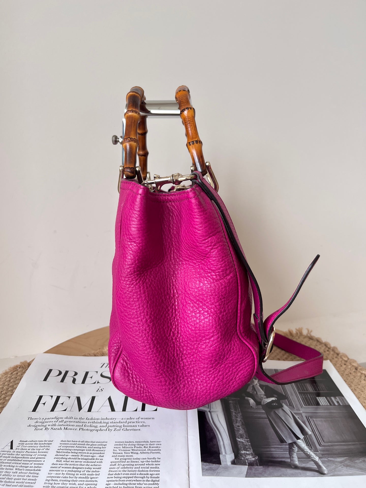 Gucci Leather Red Tote
