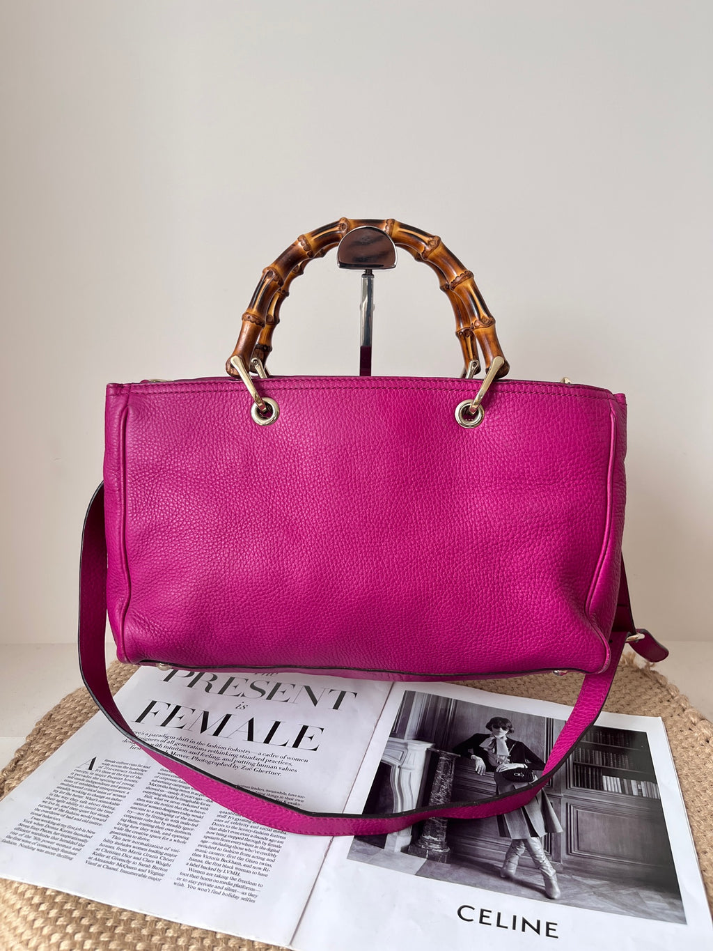 Gucci Leather Red Tote