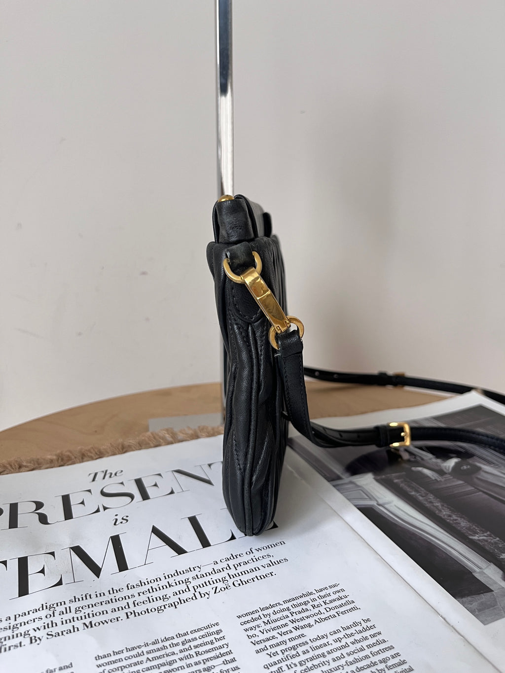 Miu Miu Leather Black Shoulder Bag