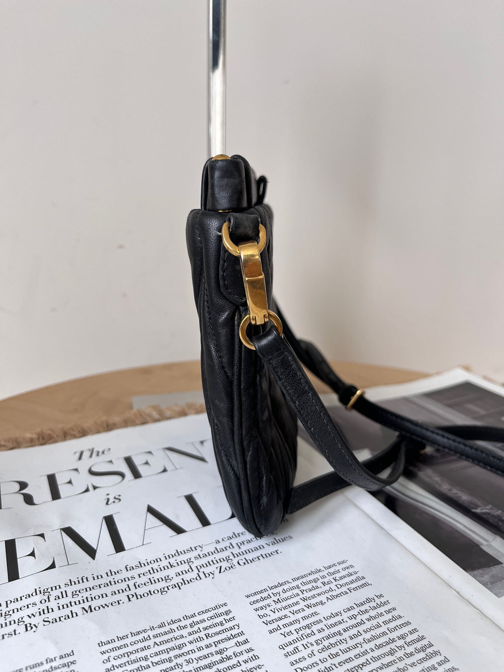Miu Miu Leather Black Shoulder Bag