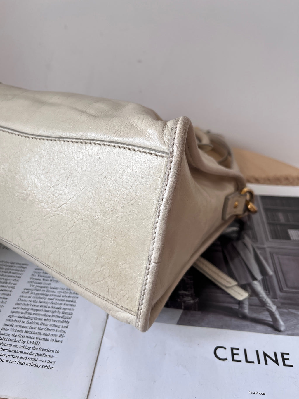 Miu Miu Leather Beige