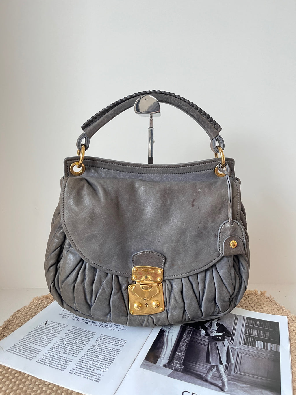 Miu Miu Leather Satchel