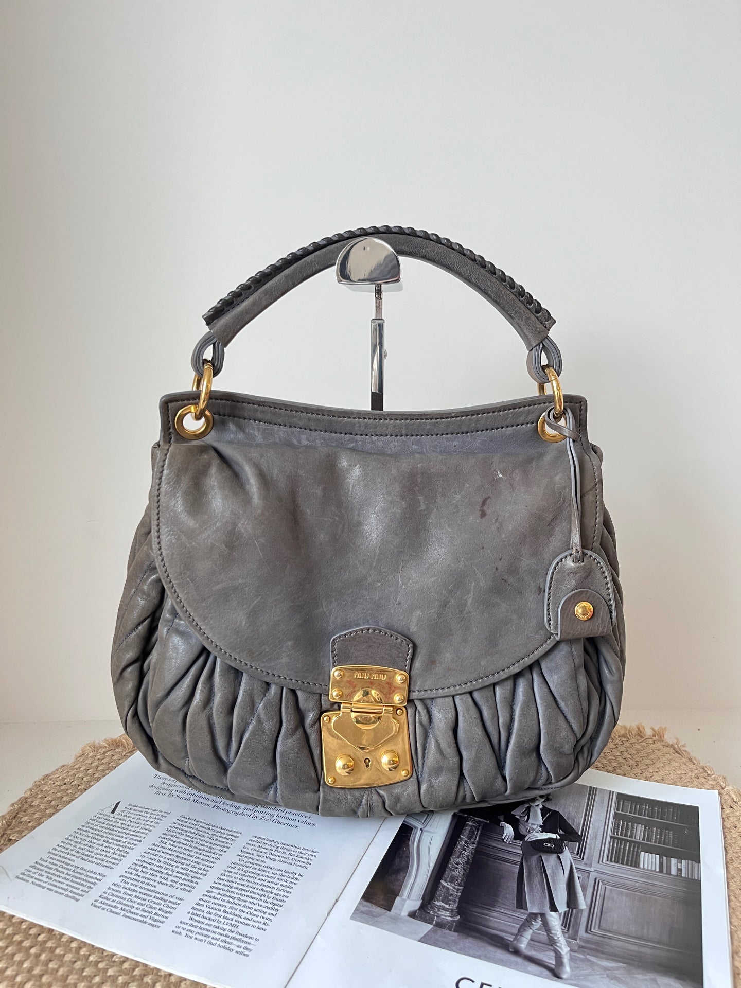 Miu Miu Leather Satchel