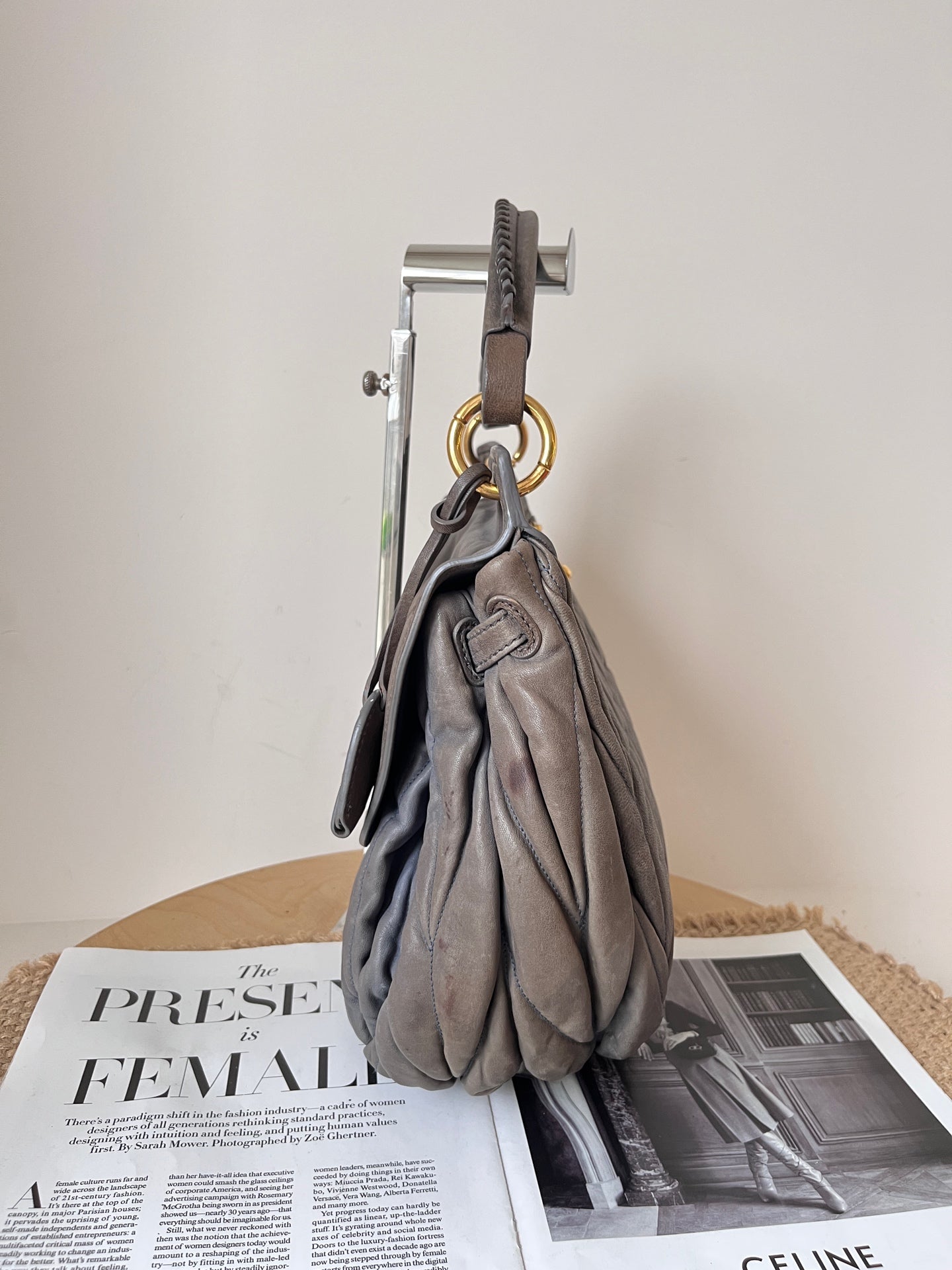 Miu Miu Leather Satchel