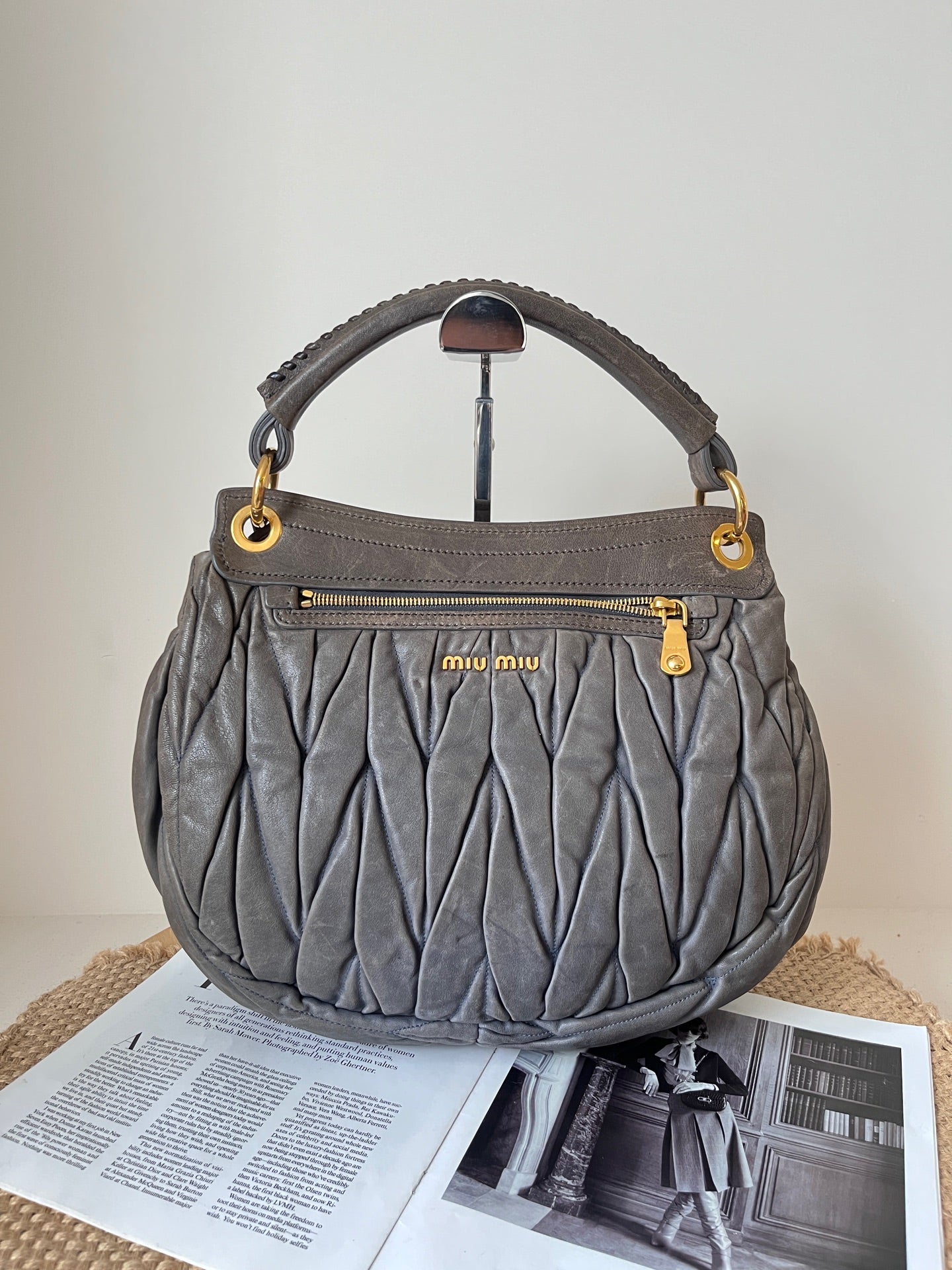 Miu Miu Leather Satchel